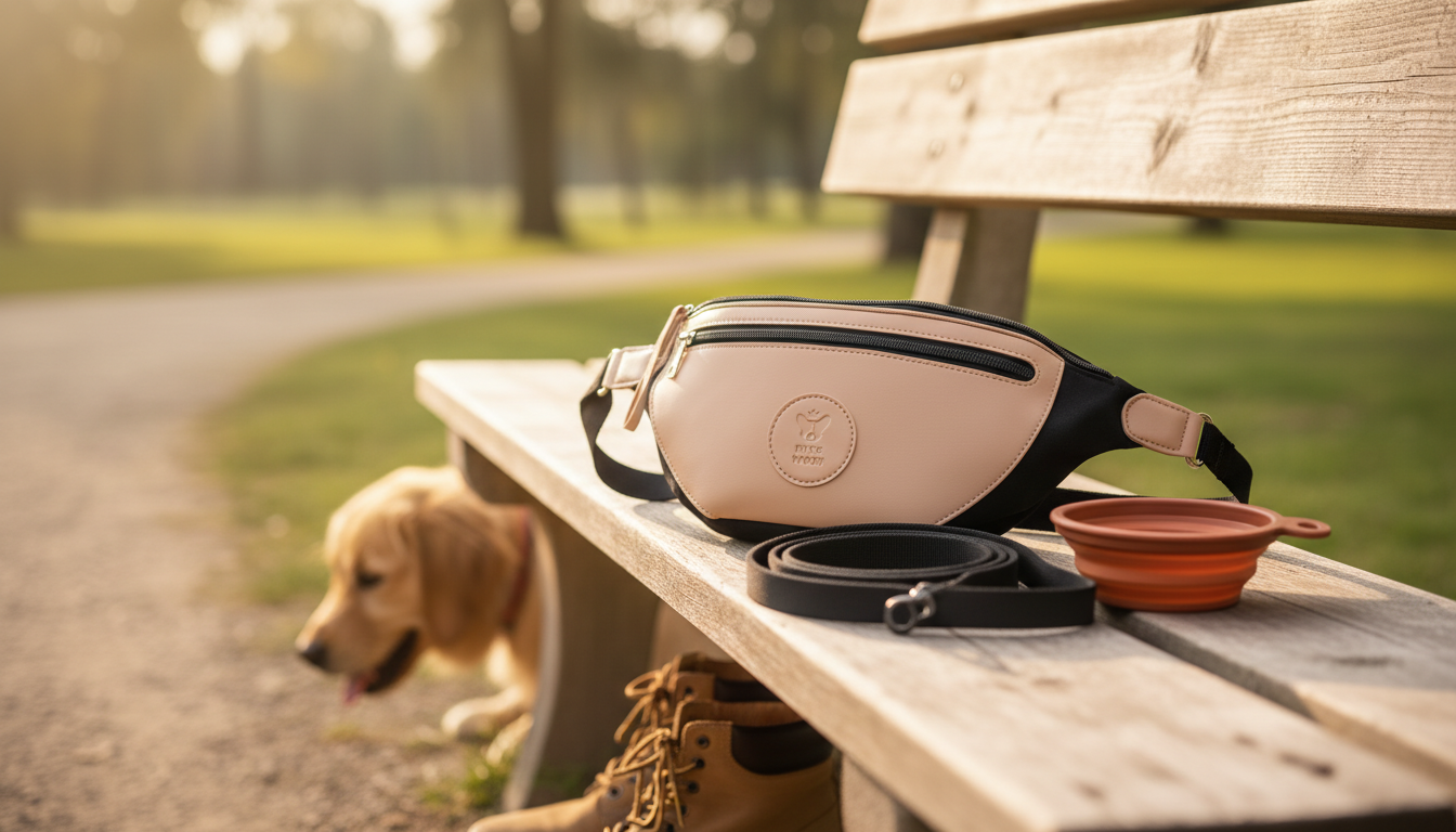 Dog Walking Bag Rover: Beige Rover by King Wuff